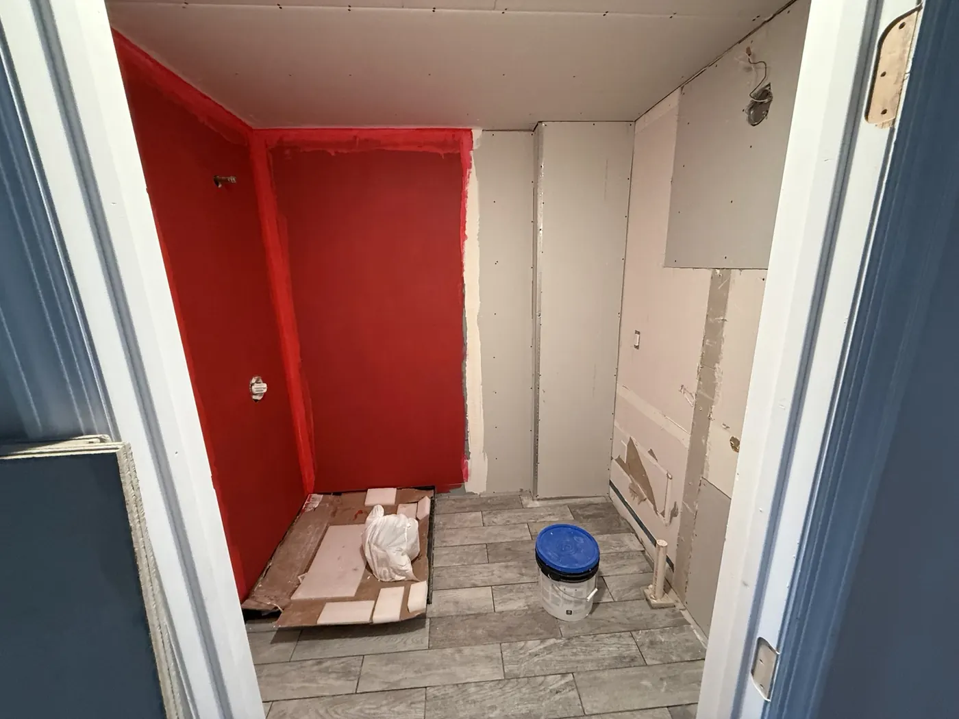 Shower waterproofing during the bathroom remodel