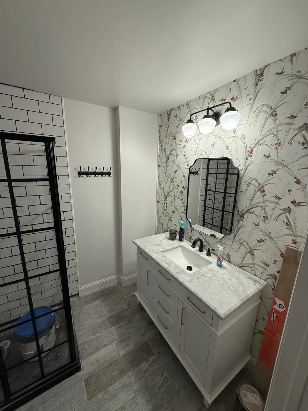 Completed full bathroom remodel