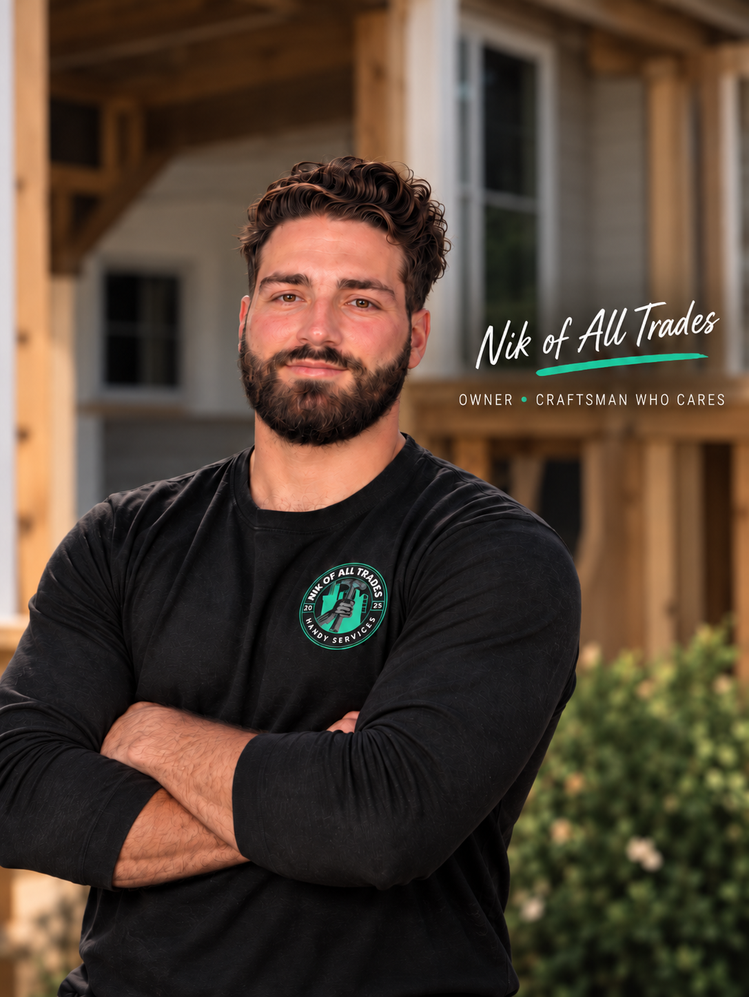 Nik, owner and craftsman of Nik of All Trades Handyman Services